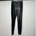 Wilfred Free Women Daria Pants High Waisted Vegan Leather Leggings Black Medium
