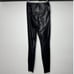 Wilfred Free Women Daria Pants High Waisted Vegan Leather Leggings Black Medium