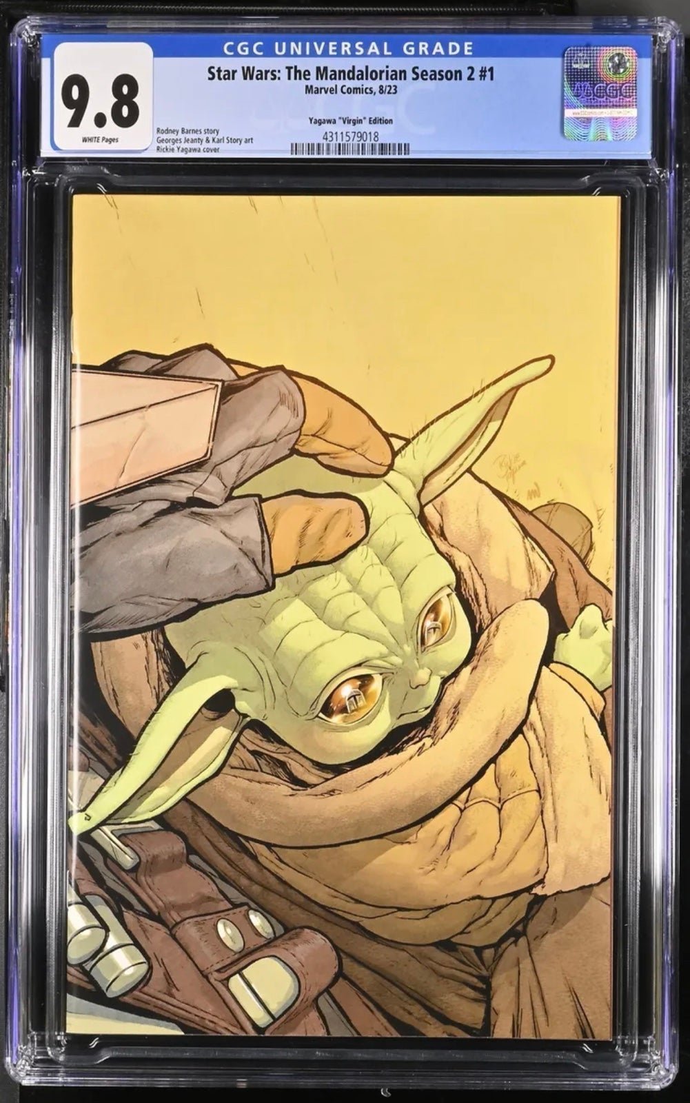 Star Wars Mandalorian Season 2 #1 (1:100 Yagawa Virgin Variant) 2023 CGC 9.8
