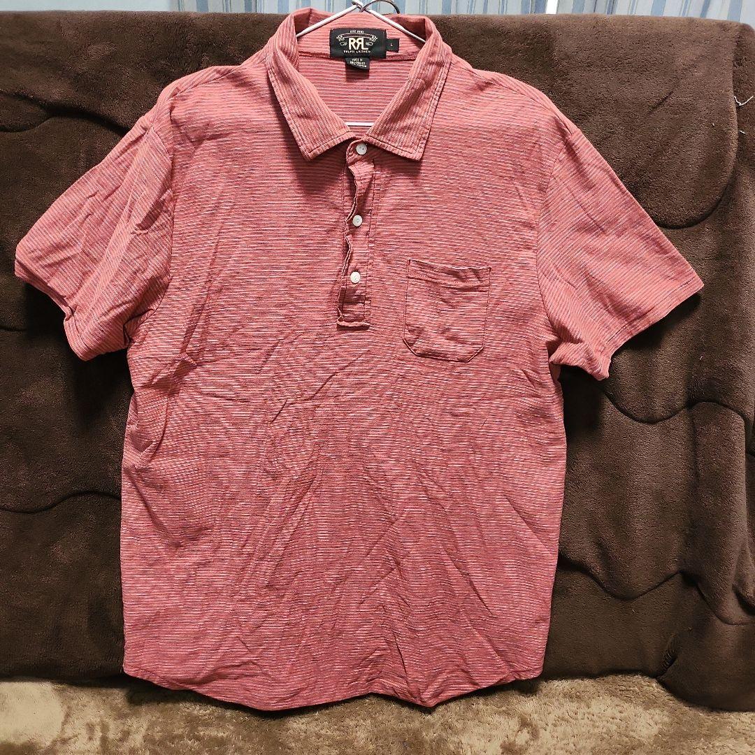 RRL RALPH LAUREN Striped Border Polo Shirt L