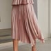SATIN CAMISOLE & ASYMMETRICAL SKIRT PINK | MOFT | Large | NWT #0064