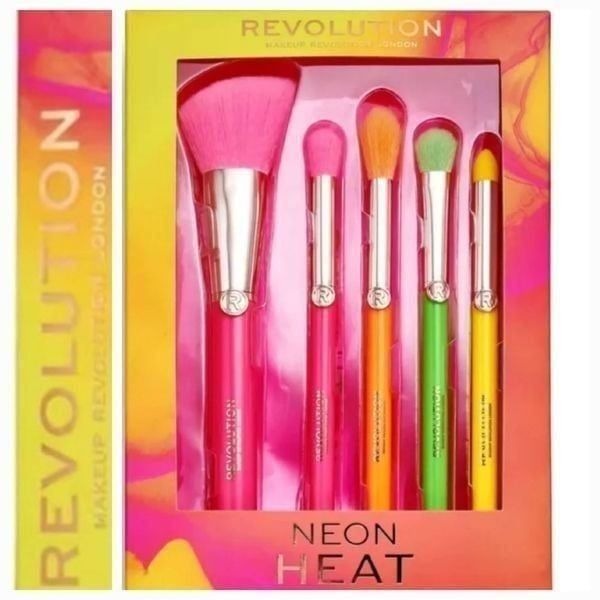 Makeup Revolution Neon Heat Brush Set w/Pouch