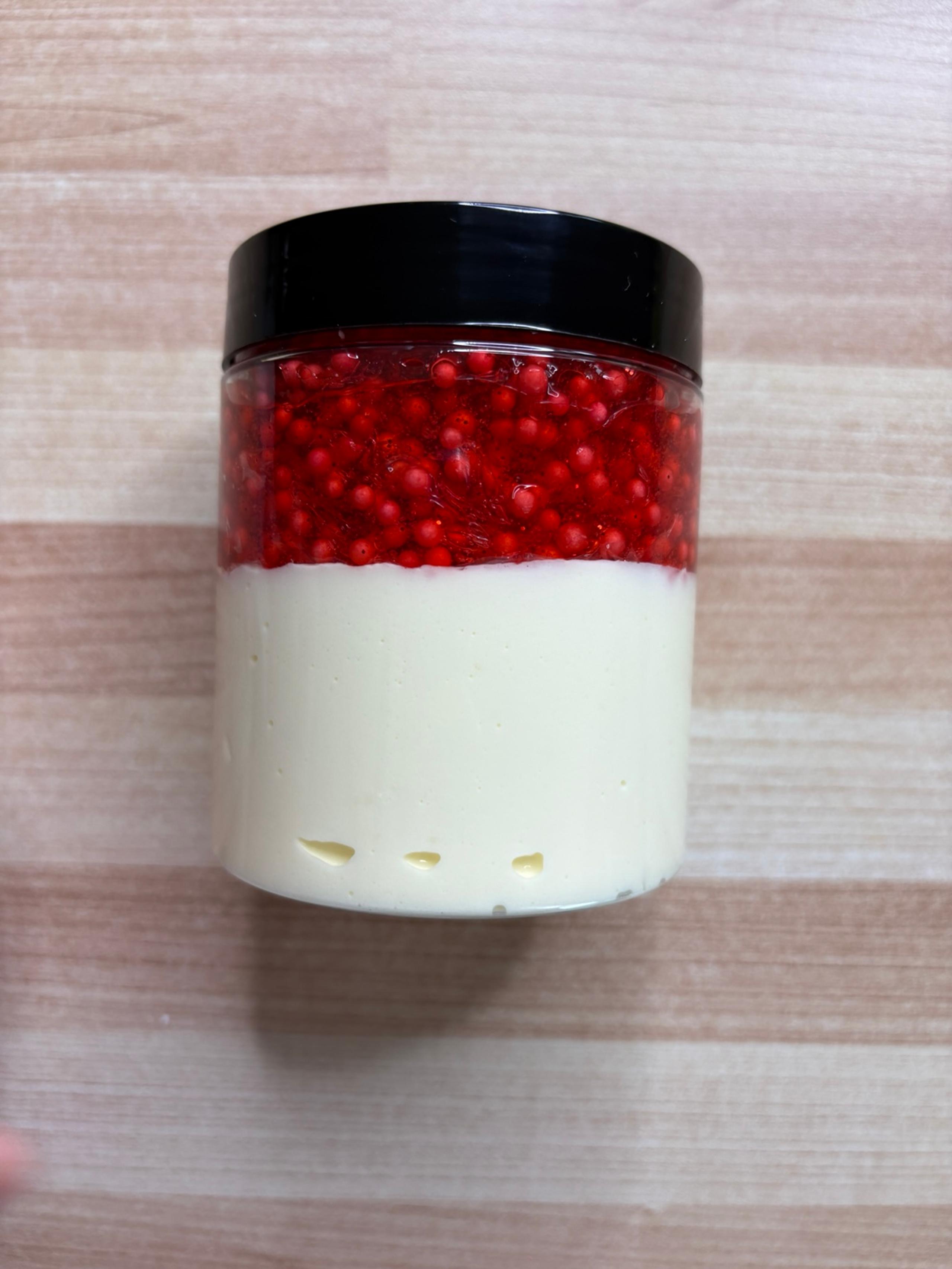 Raspberry cheesecake slime