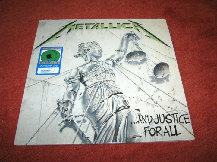 METALLICA And Justice For All Green Vinyl Double LP Limited (WALMART EX)
