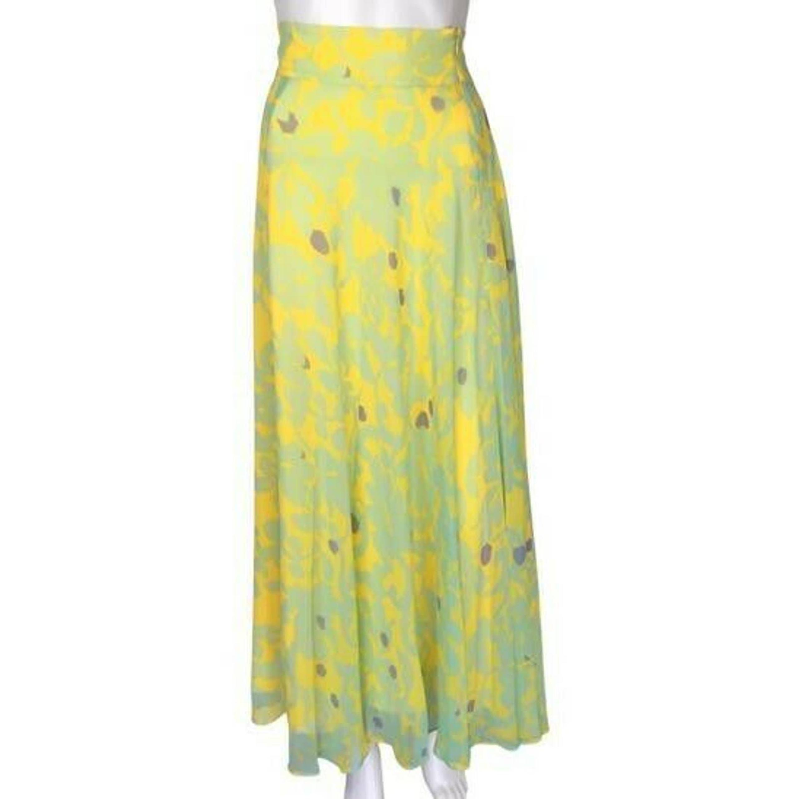 Diane Von Furstenberg Women Lace Sunrey Maxi Skirt Sz 8 Multicolor LO