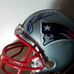 Autographed mini helmet