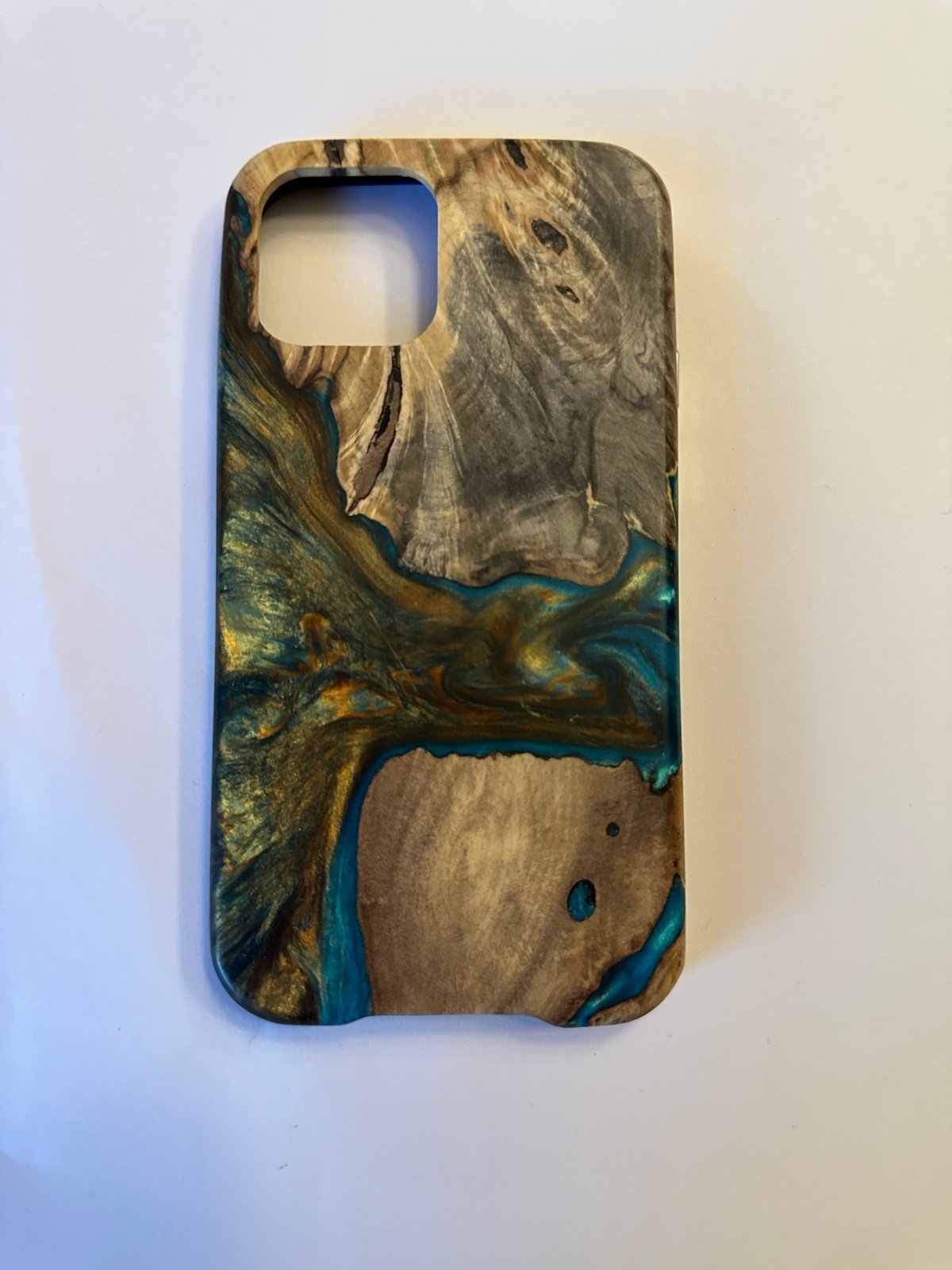 Like-new Carved Live Edge iPhone 12 Pro Case
