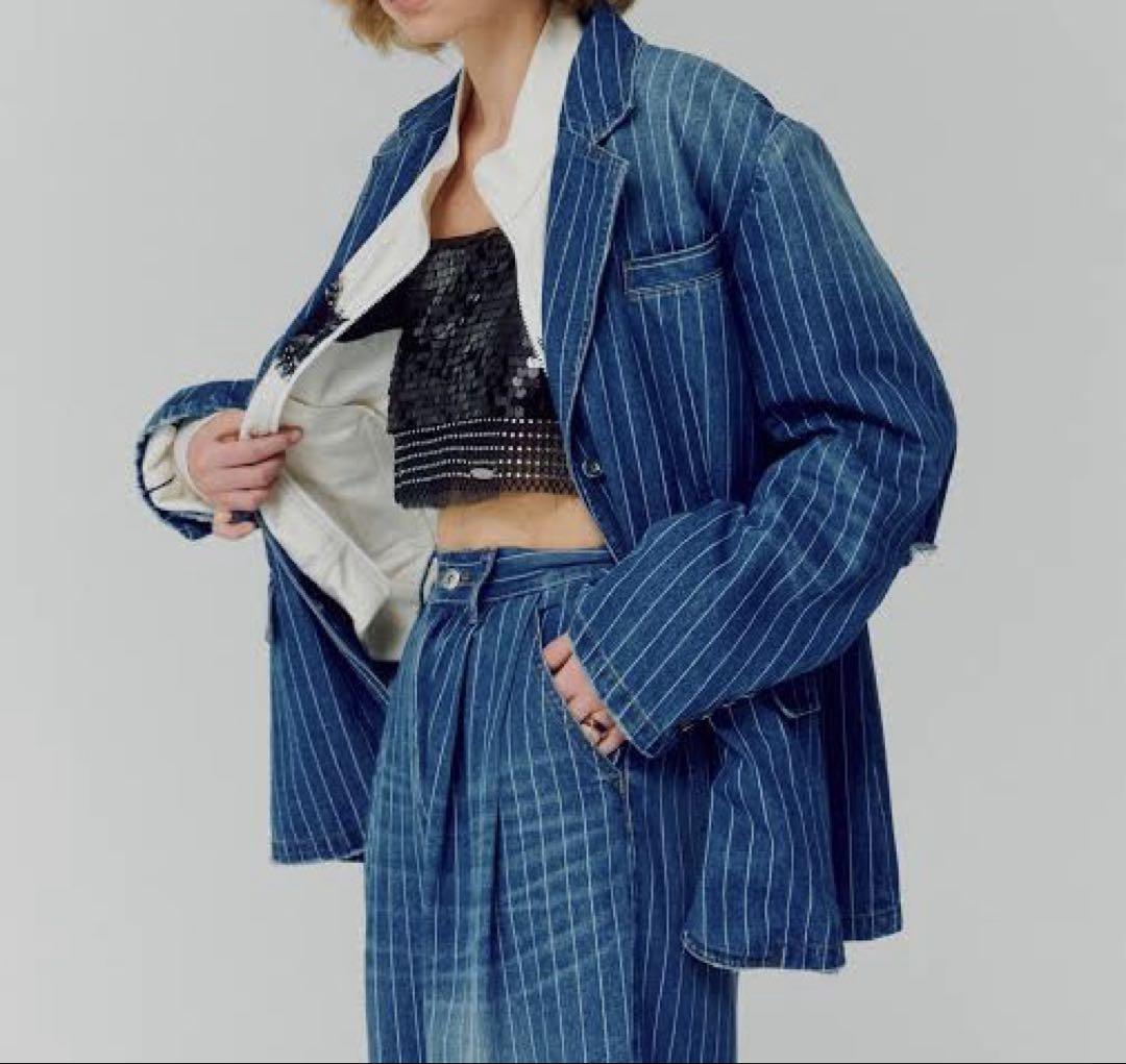 Oversize Colored Denim Jacket