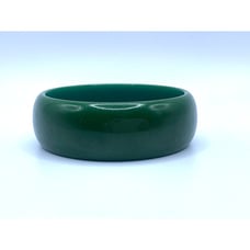 Vintage 1 Wide Green Bakelite Bracelet