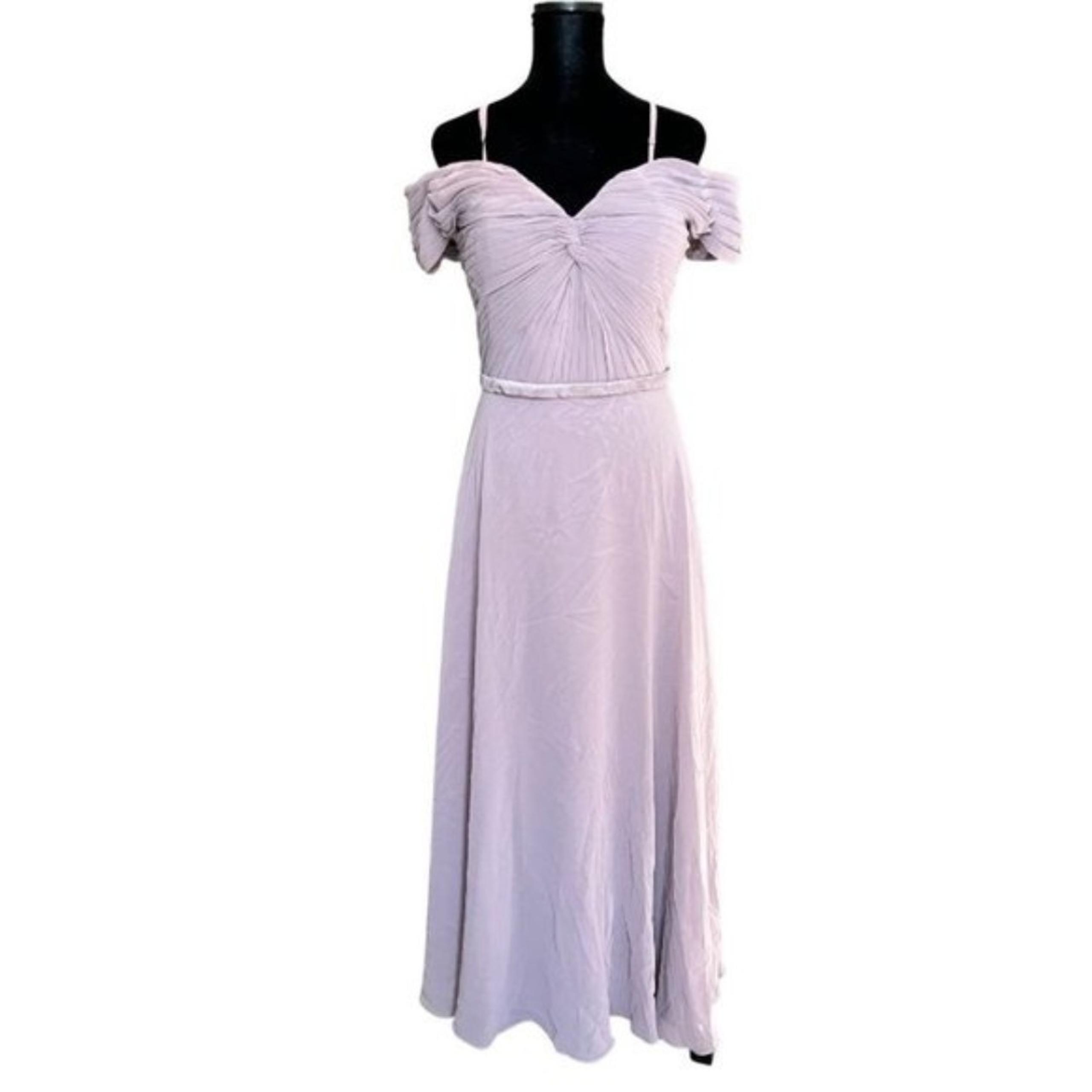 PromGirl Sweetheart Neckline Off-The-Shoulder Lavendar Gown (Women's L)