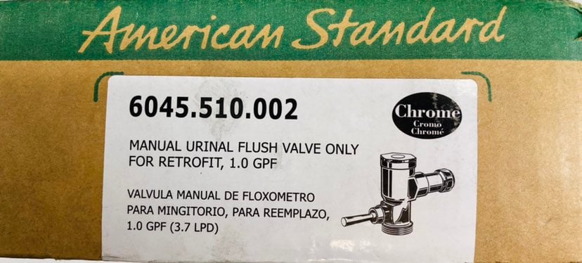 American Standard 6045.510.002 Exposed Manual Flowise 1.0 Gpf Urinal Flush Valve