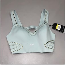 Nike Womens Dri-Fit studded sports bra size SMALL Light Blue Brand New!! RARE