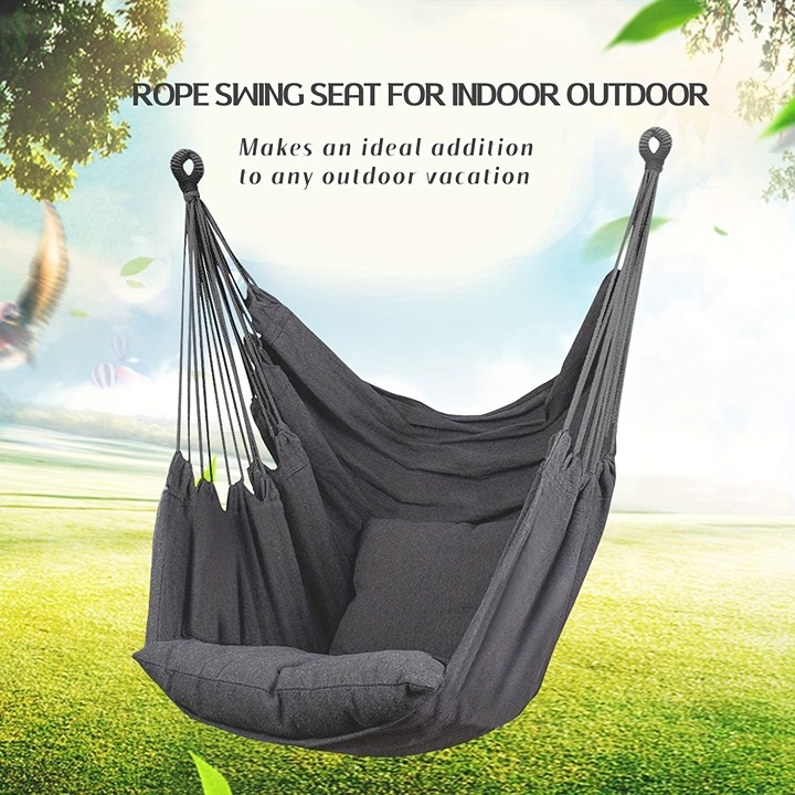 Upgrade Your Outdoor Living With This Sturdy Cotton Woven Hammock - Comfort & Du