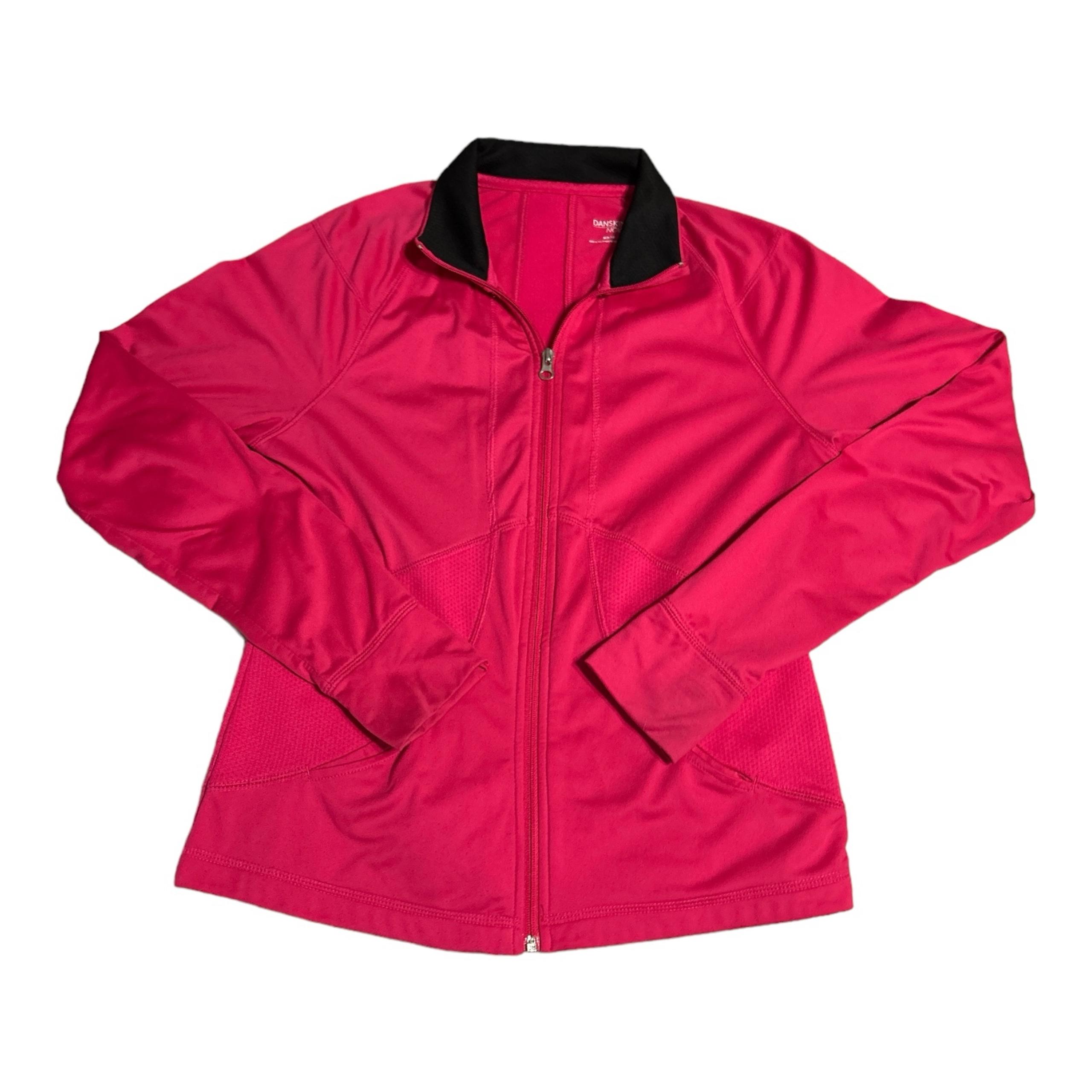 Pink Jacket Full Zip Thumbholes Semi Fitted Activewear Women’s M 8 - Danskin Now