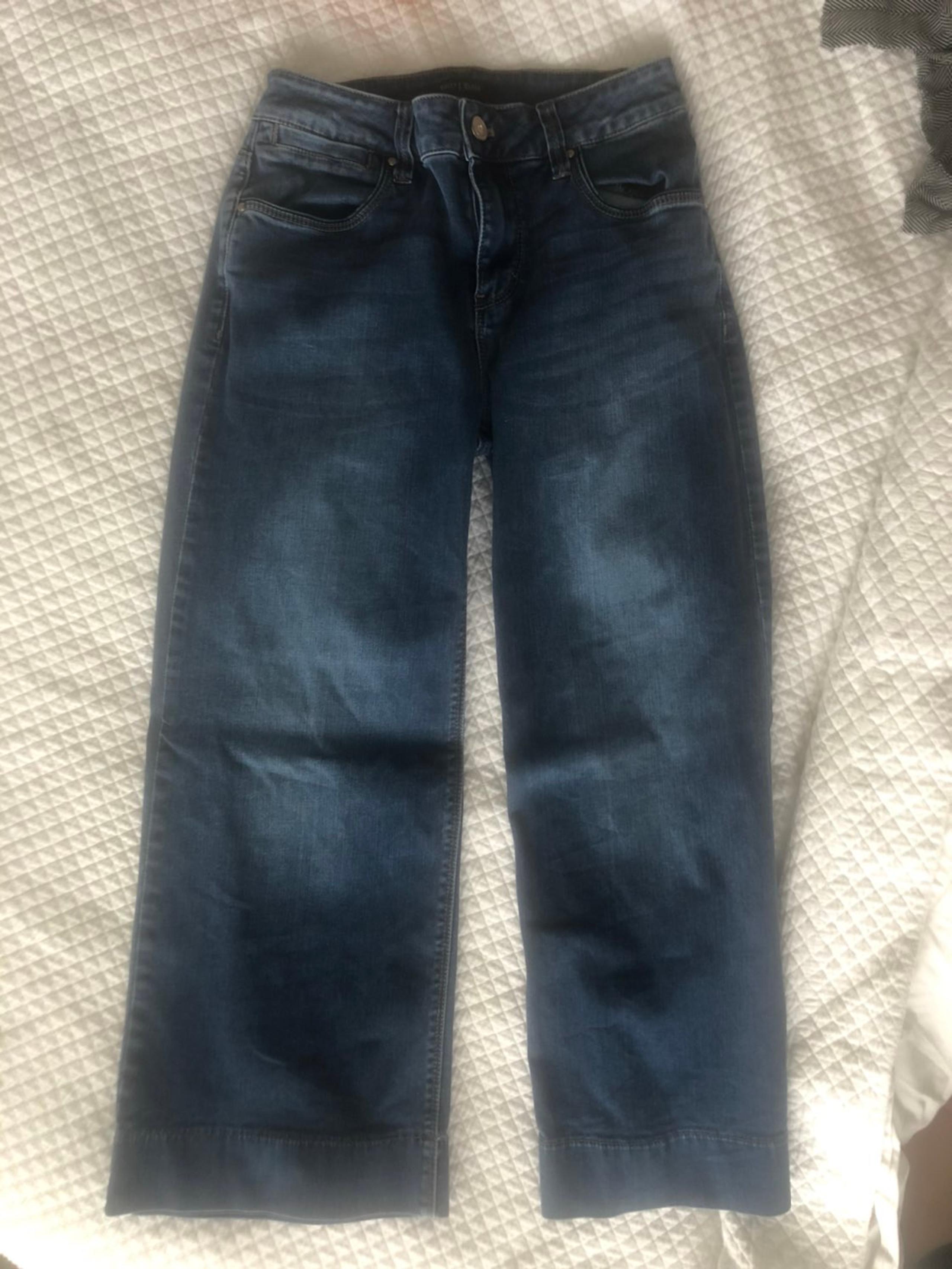 Crop flare jeans