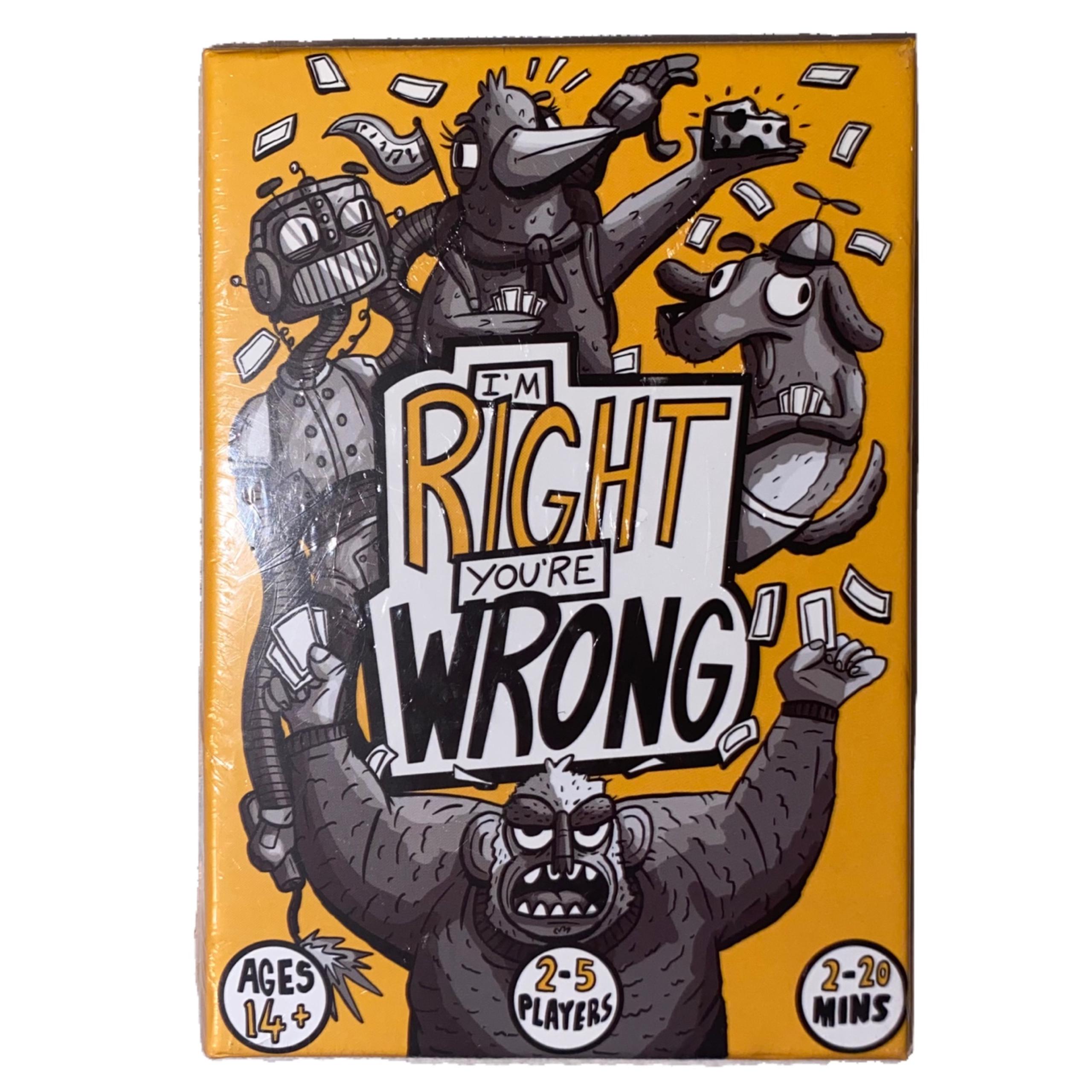 I'm Right You're Wrong Strategy Card Game by Jab Publishing Ltd.