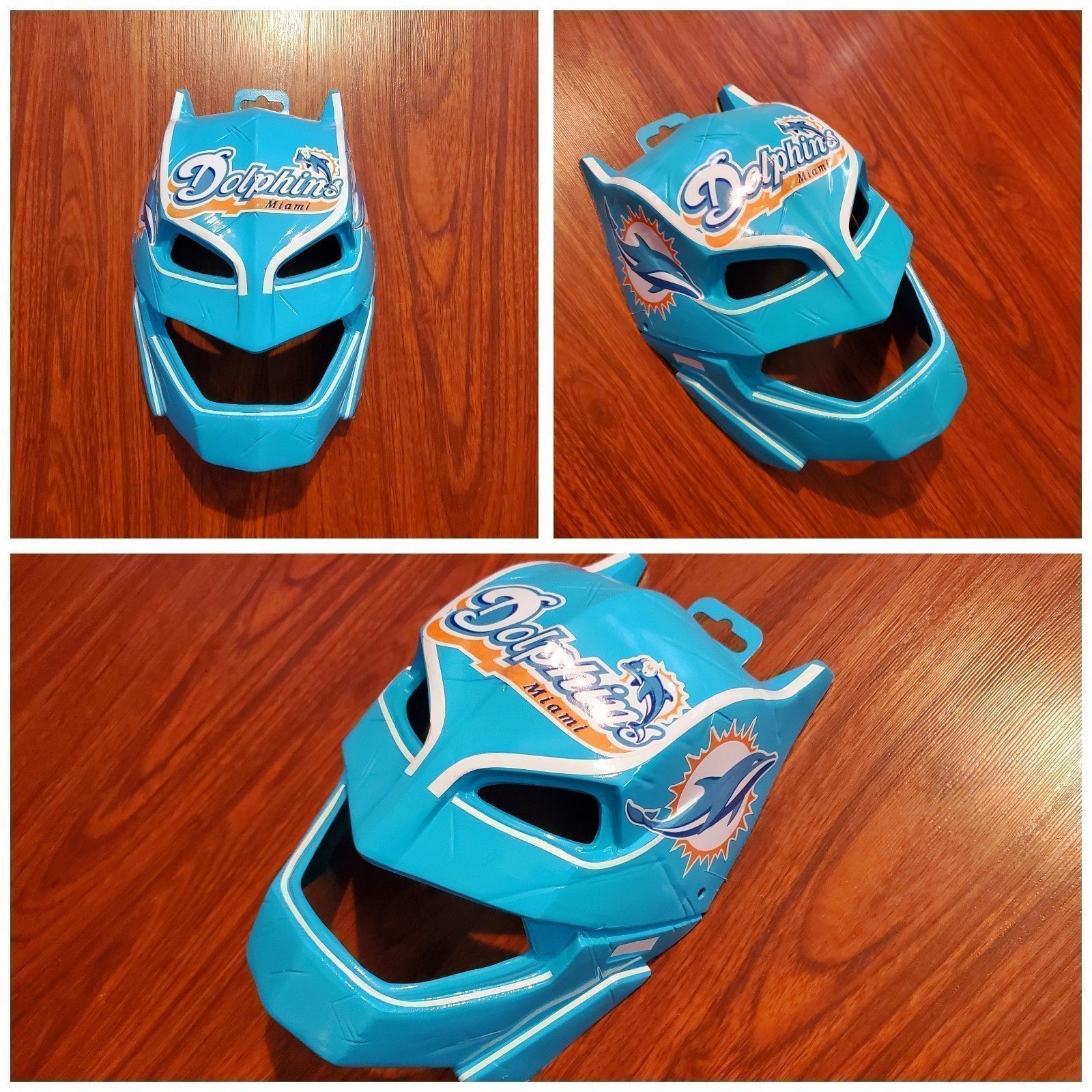 Custom Batman Armoured Miami Dolphins theme Adult Mask 4 Tailgating/Mancave