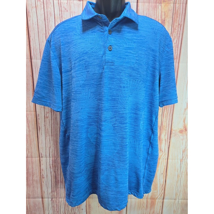 Tommy Bahama Mens Blue Islandzone Polo Shirt Medium