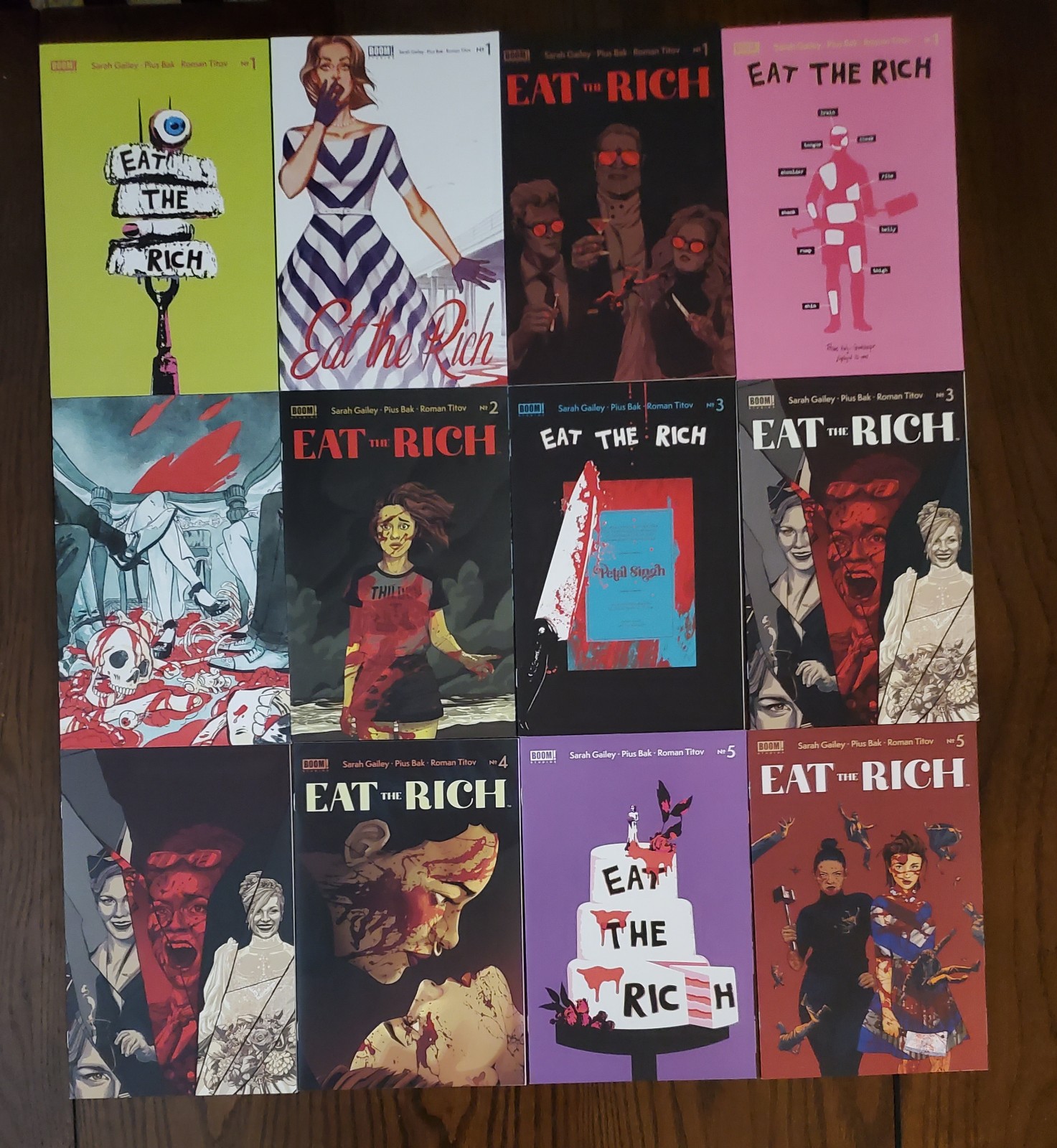 Eat the Rich 1-5 1st print Boom Studios