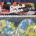 vintage Magla cook & Bake retro floral Teflon coated oven mitts new