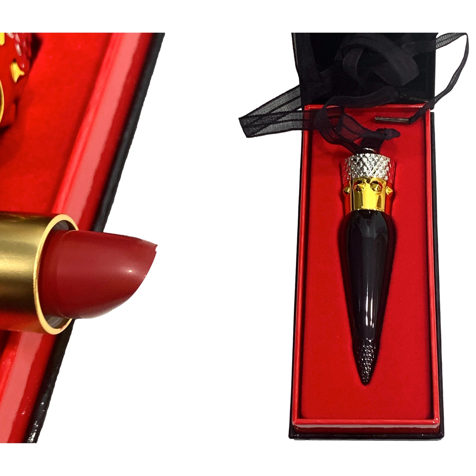 Christian Loutoutin Rouge Louboutin Lipstick Case Full NEW in BOX (Red)