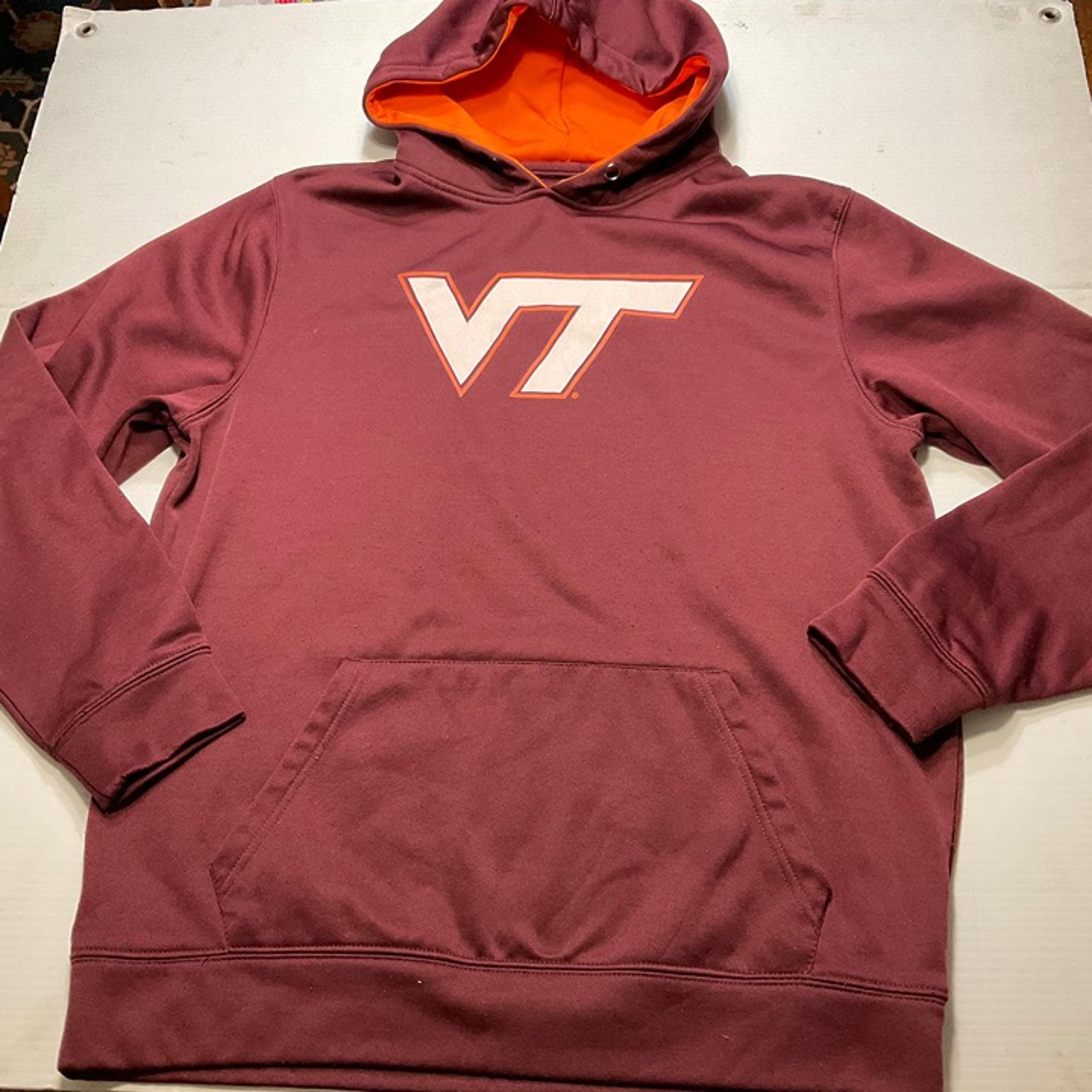 Colosseum Athletics Men's Hoodie Sweatshirt Maroon Virginia Tech Hokies Sz L