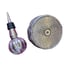 Wine Bottle Holder with handle and glass and metal Stopper Grape Motif