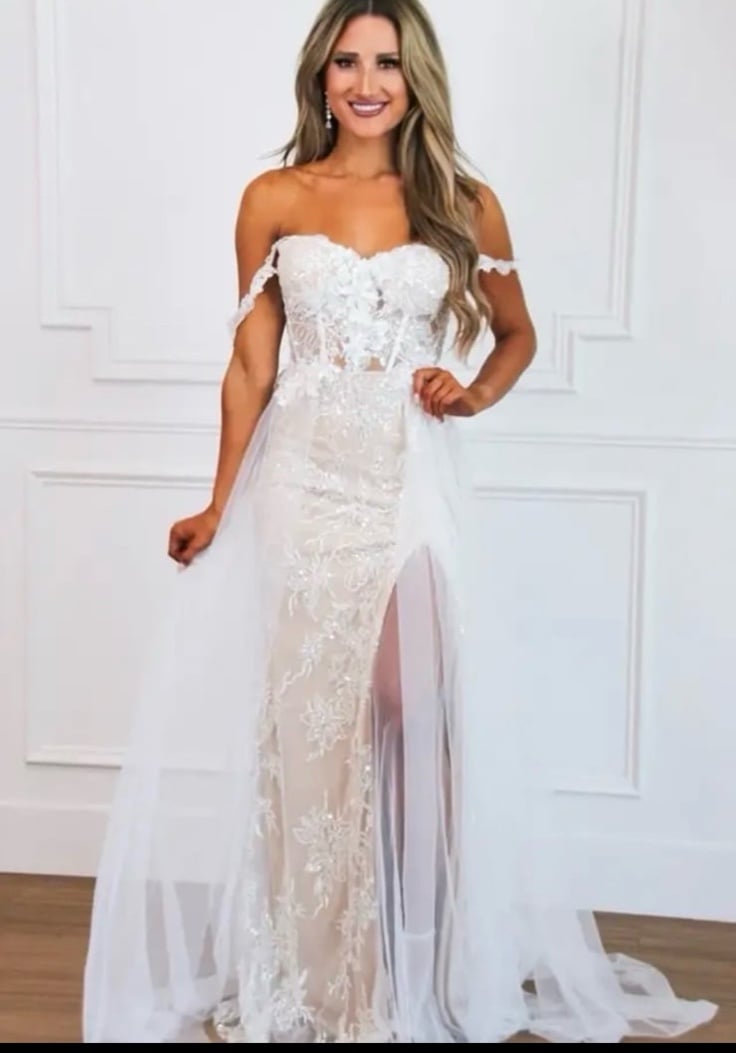 Bella and Bloom Whimsical beaded wedding dress