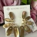 NWT Kendra Scott Ashlyn Mother of Pearl Abalone Statement Earrings
