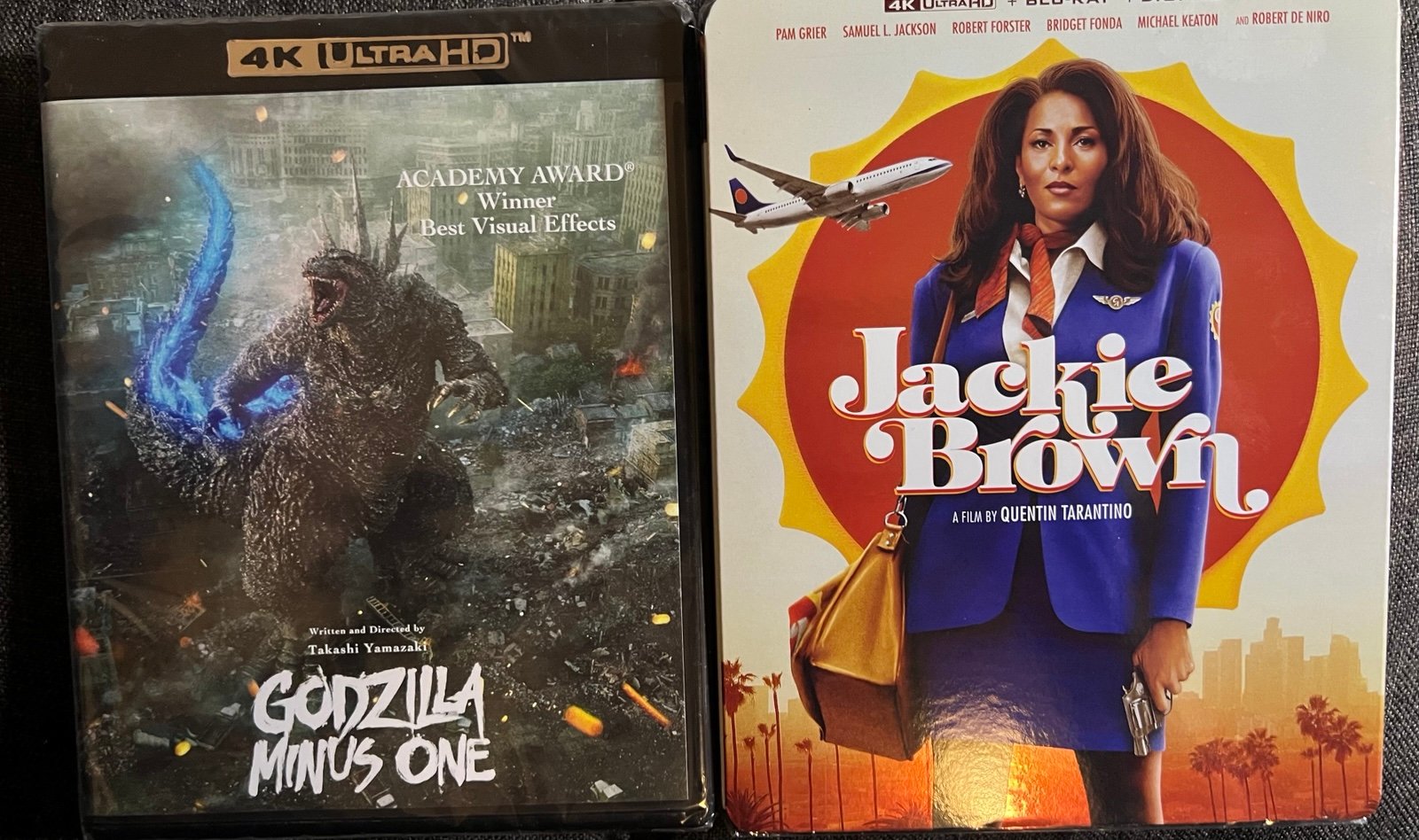 HOLD 2x Movies • Godzilla Minus One 4k• Jackie Brown 4k • BluRay • Digital • NEW