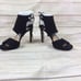 NWT Diane Von Furstenberg tie back stiletto heels. Size 6 Stretch leather