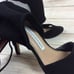 NWT Diane Von Furstenberg tie back stiletto heels. Size 6 Stretch leather