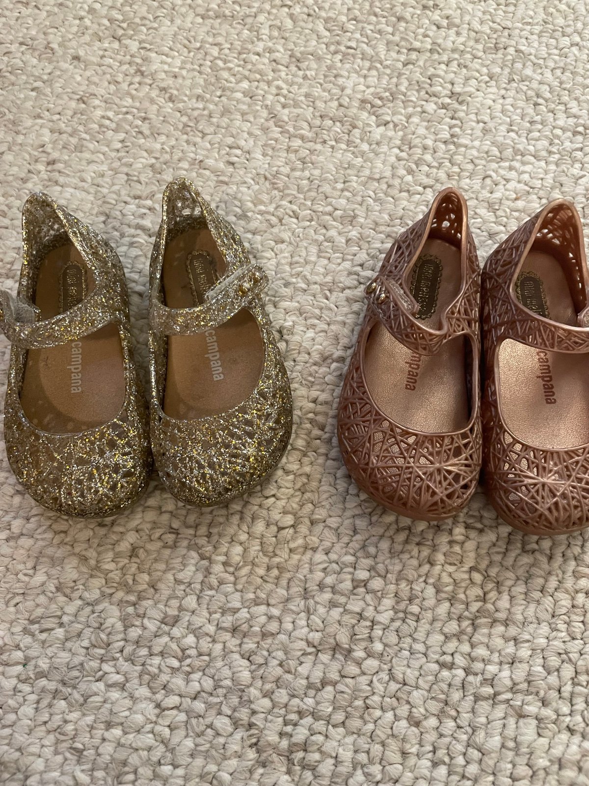 Mini Melissa Campana shoes - 2 pairs - size 6
