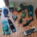 Vintage 1980's G.I. Joe ARAH Vehicle Lot of 10 For Parts Or Build Up Repairs