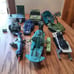 Vintage 1980's G.I. Joe ARAH Vehicle Lot of 10 For Parts Or Build Up Repairs
