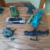 Vintage 1980's G.I. Joe ARAH Vehicle Lot of 10 For Parts Or Build Up Repairs