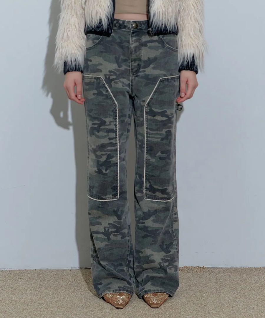 sculptor Lace Double Knee Pants Camo Pants