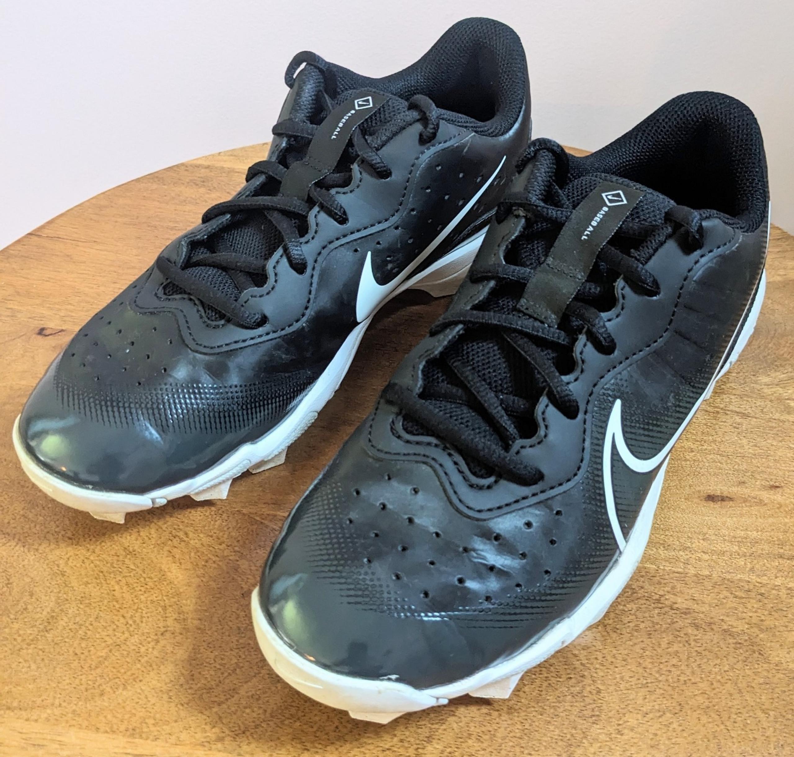 Nike Boys 6Y Alpha Huarache 4 Keystone Molded Baseball Cleats DJ6525-002