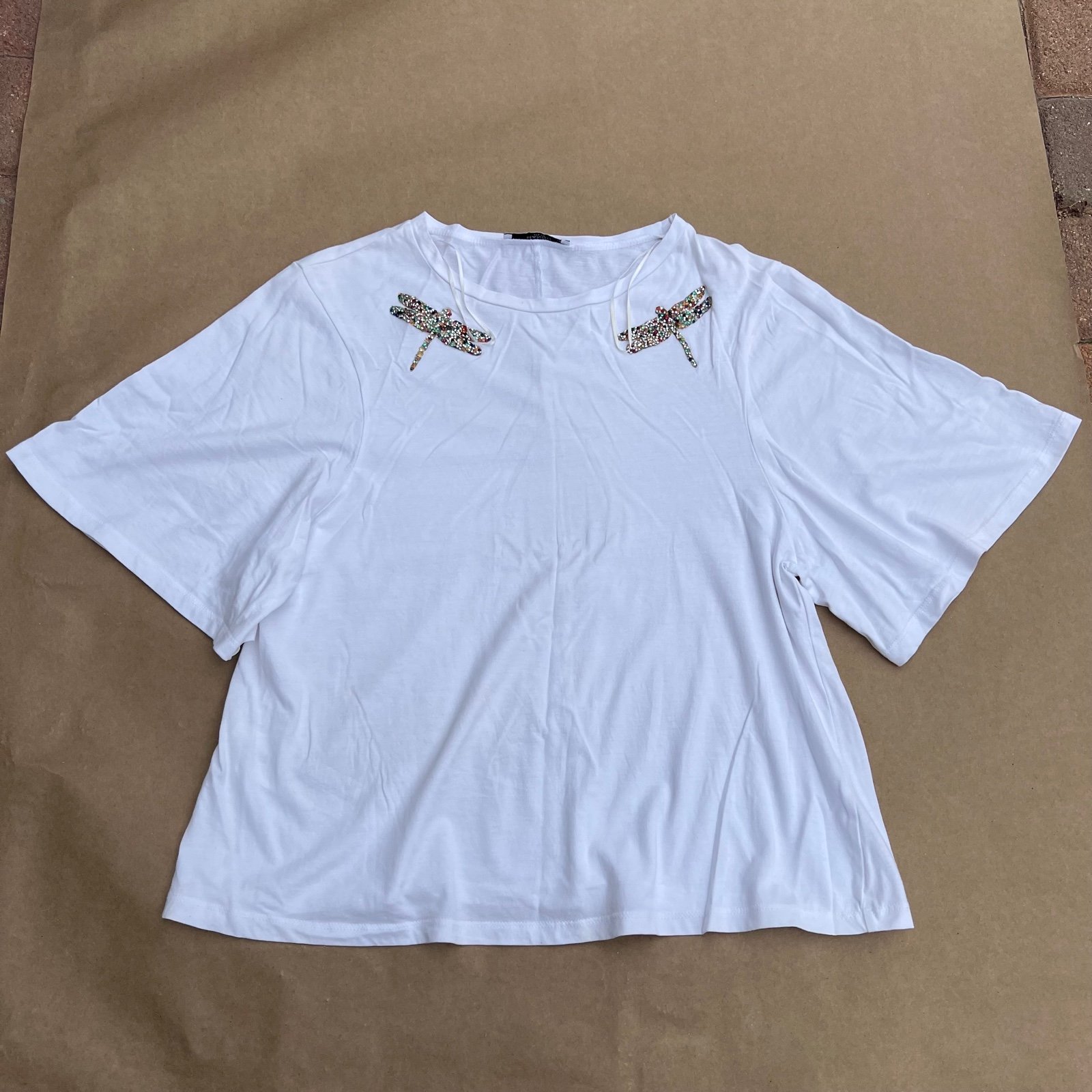 Mango padded t shirt new arrivals