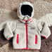 Patagonia Reversible Tribbles Hooded Jacket Infants Sz 2T In Stone Blue
