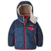 Patagonia Reversible Tribbles Hooded Jacket Infants Sz 2T In Stone Blue