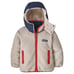 Patagonia Reversible Tribbles Hooded Jacket Infants Sz 2T In Stone Blue