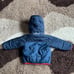 Patagonia Reversible Tribbles Hooded Jacket Infants Sz 2T In Stone Blue