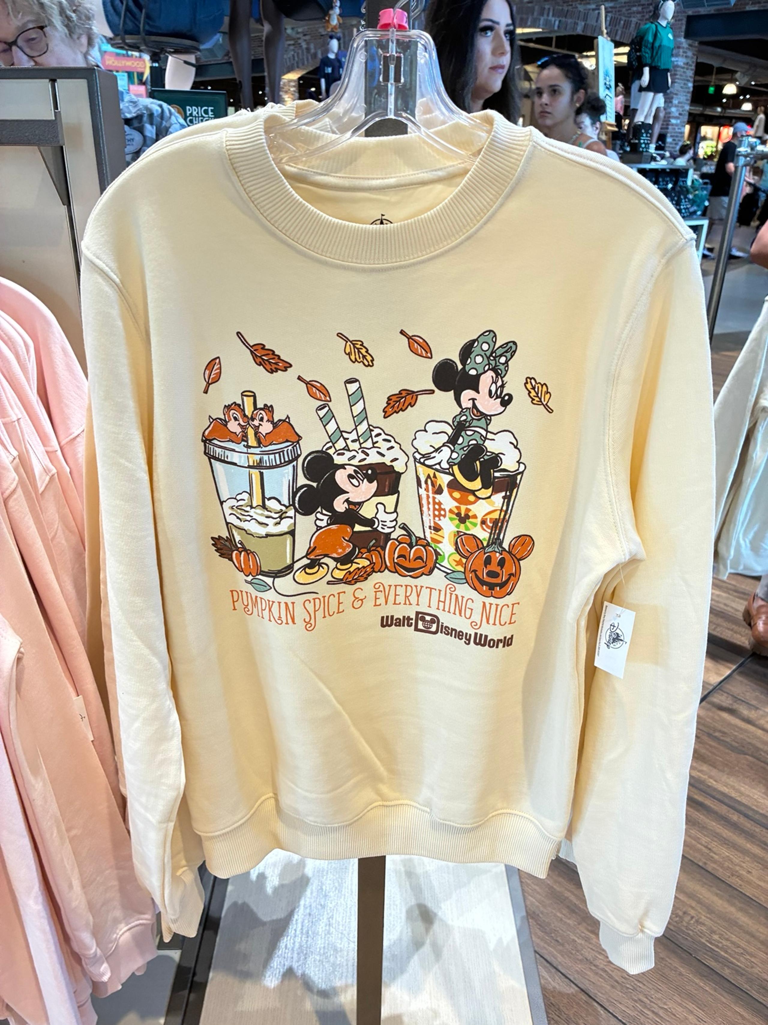 XS Disney Parks 2025 Pumpkin Spice & Everything Nice Halloween Sweatshirt