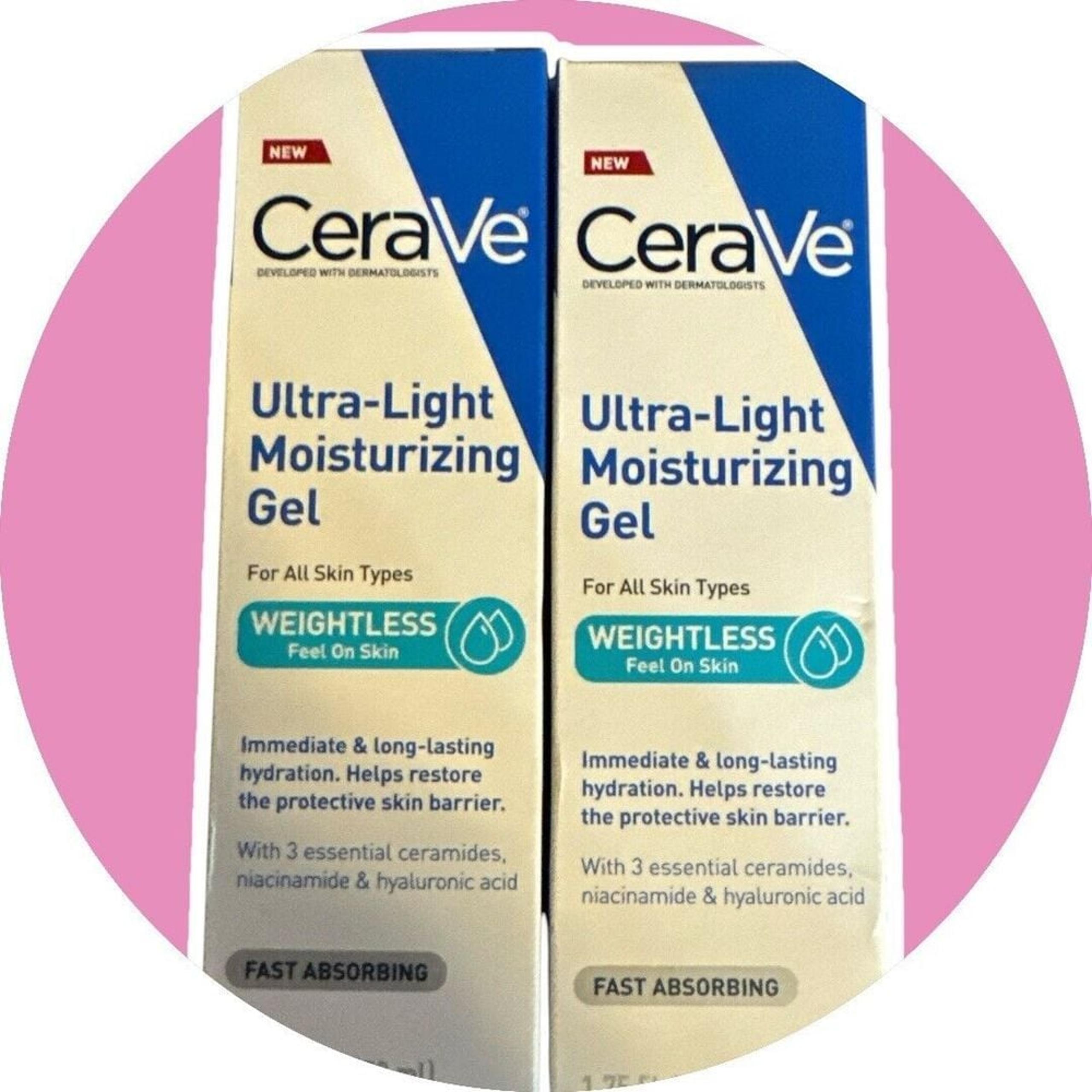 2 Pack CeraVe Ultra Light Moisturizing Gel 1.75 oz Each. Hydration restores skin