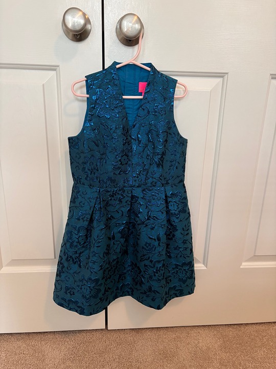 Lilly Putlizer Mini Tanlee Dress - Girls - Size 7 - Teal