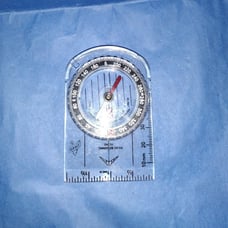 Vintage 1990's Silva Polaris Finland compass, geocacheing backbacker, orienteeri