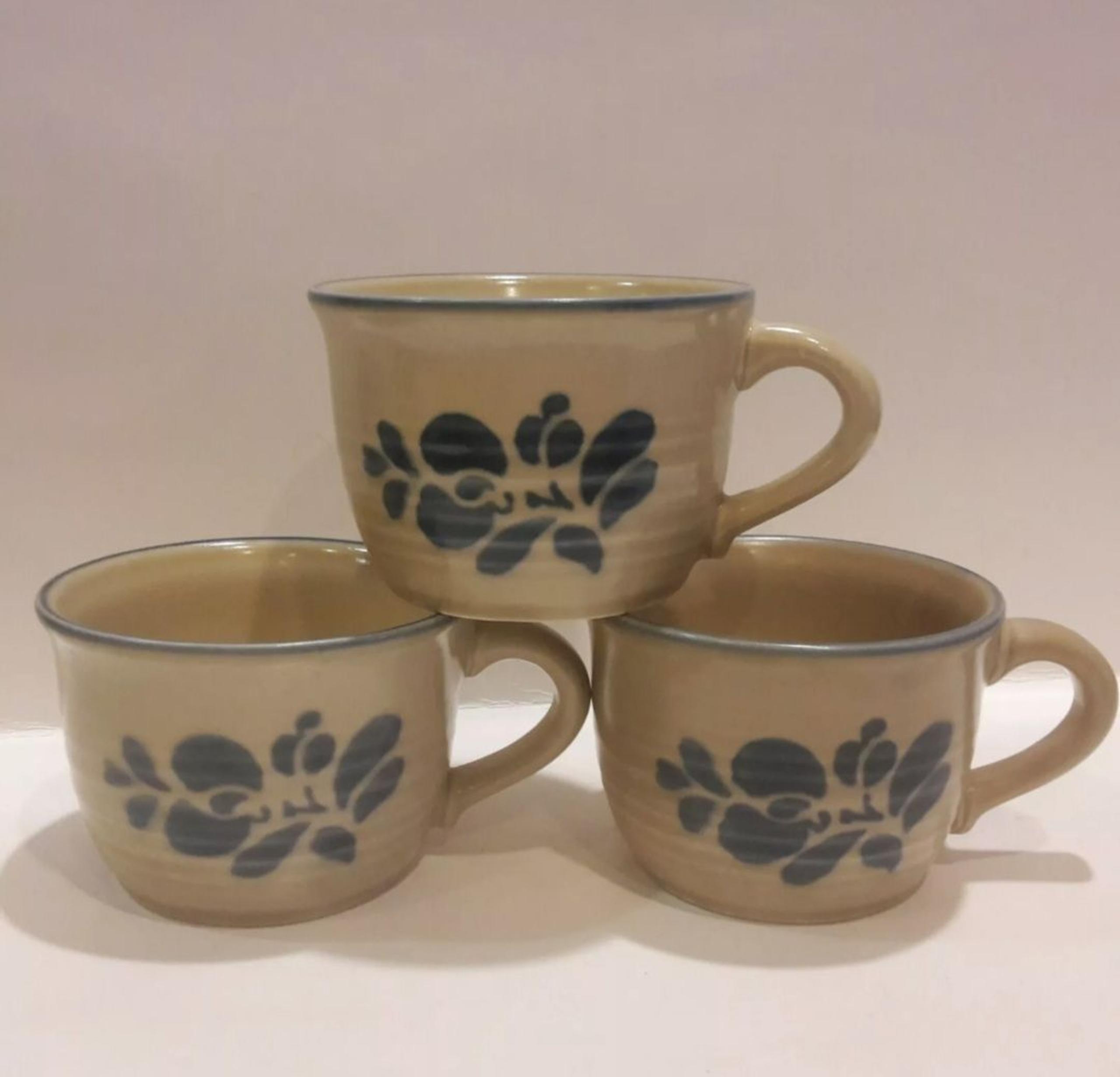3 Pfaltzgraff Stoneware Coffee Tea Mug,