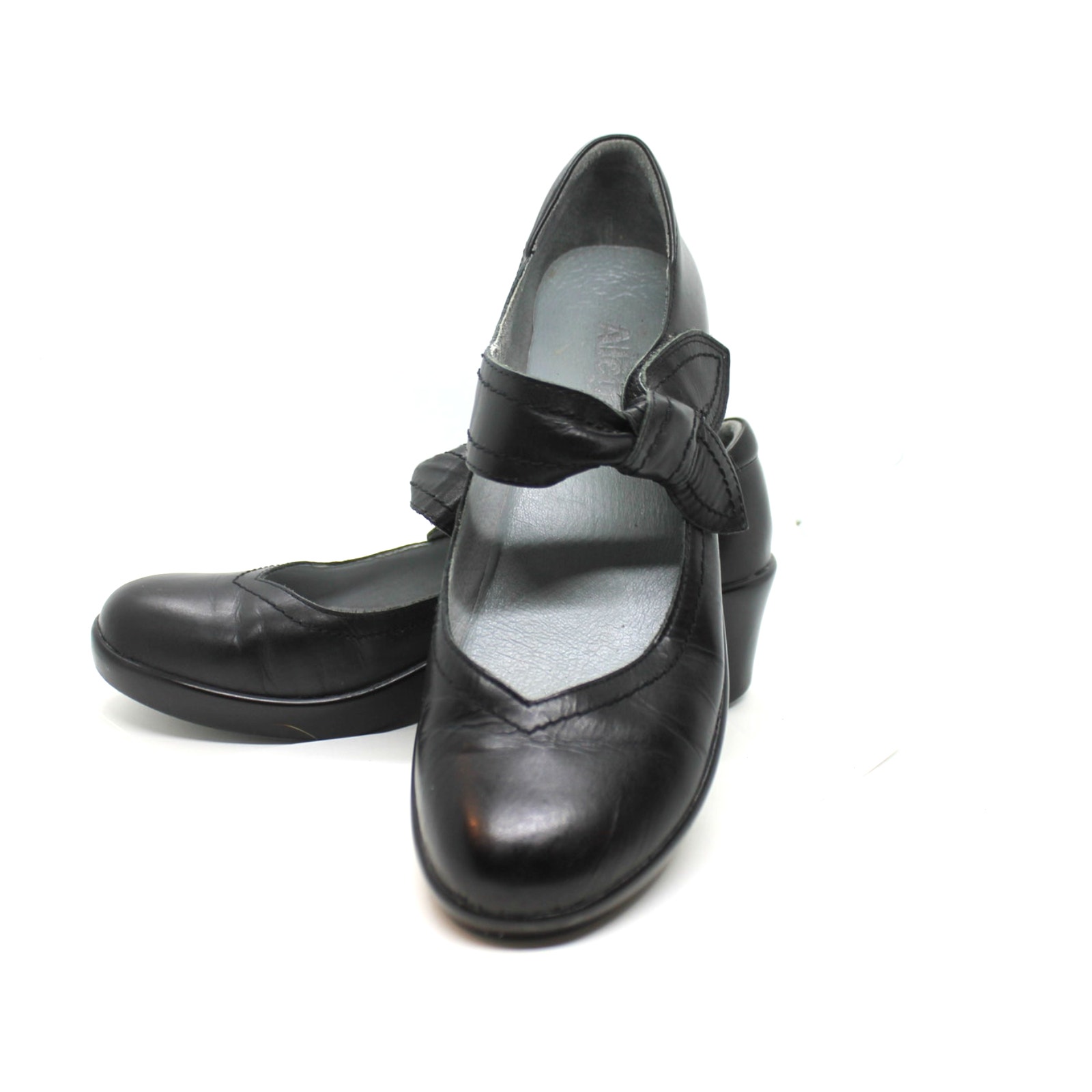Algeria Black Leather Ella Mary Janes sz EU 39 / US 8.5 - 9