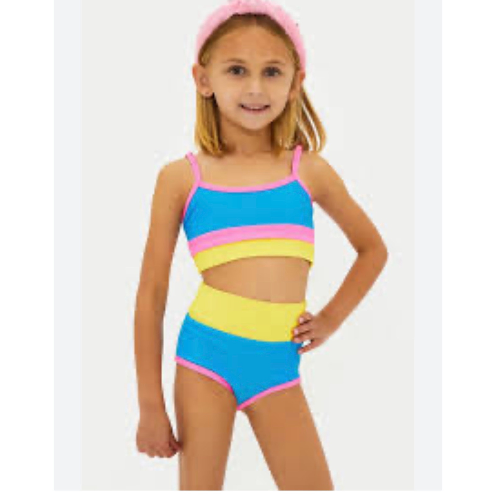 Beach Riot little Kids' Little Eva & Emmy Two-Piece Swimsuit (new) size 2